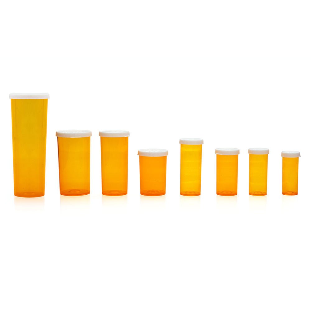 Snap Cap Vials - 60 DR (140ct) (Amber) - Pharma Vault Inc.