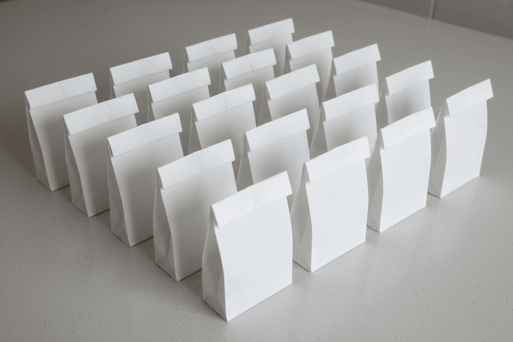 Prescription Paper Bags (4x2x9") (white) (5000ct) - Pharma Vault Inc.